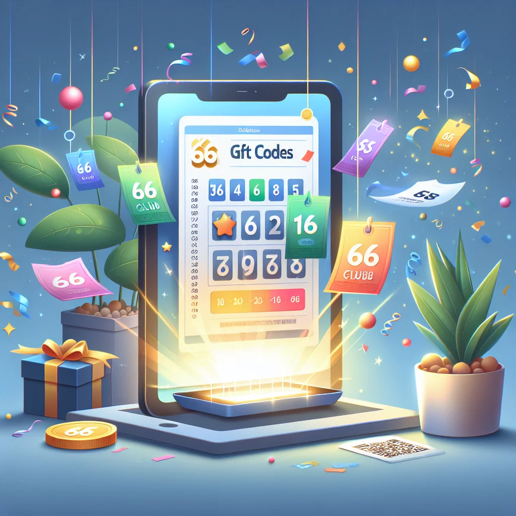 Gift codes in the 66 Club Lottery