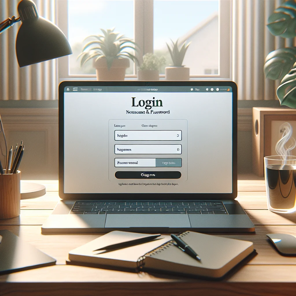 Login process illustration